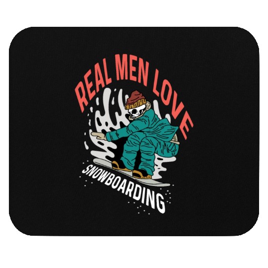 Love Snowboarding Snowboarder Gift Mouse Pads