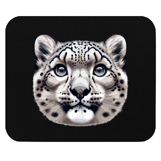 Snow Leopard Leopard White Leopard Mouse Pads