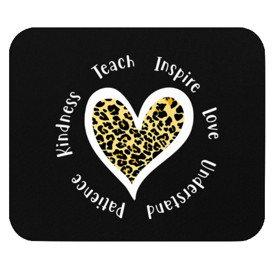 Leopard Print Teacher Mouse Pads