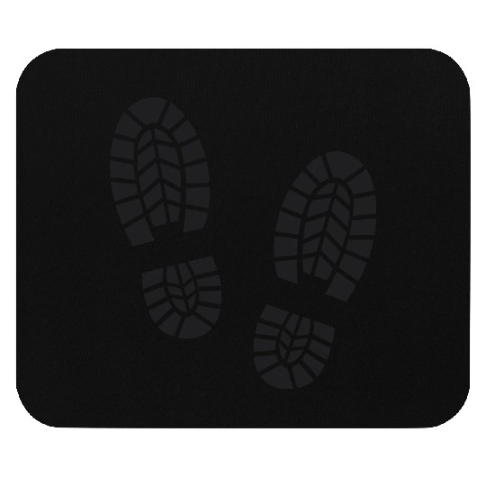 footsteps, footprints, hiking Mouse Pads