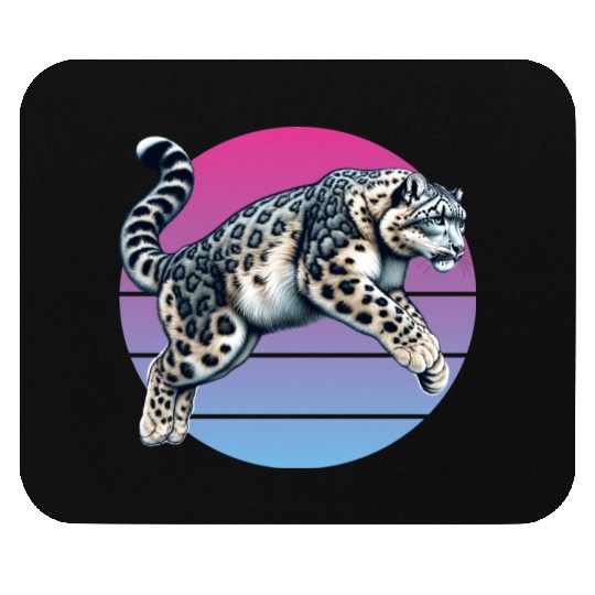 Snow Leopard Leopard White Leopard Mouse Pads