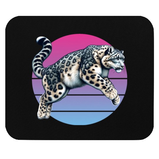 Snow Leopard Leopard White Leopard Mouse Pads