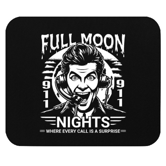 Full Moon Nights Where Every Call is a Surprise Mouse Pads