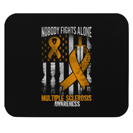 multiple sclerosis awareness us flag Mouse Pads