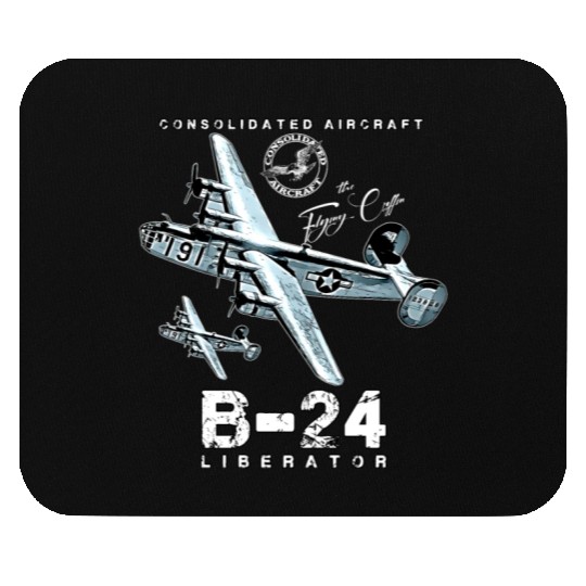 B24 Liberator The Flying Coffin WW2 Heavy Bomber A Mouse Pads