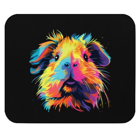 Watercolor Colorful Guinea Pig Colorful Mouse Pads