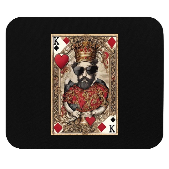 Mens King of Hearts Mouse Pads Cool Mouse Pads for Guys