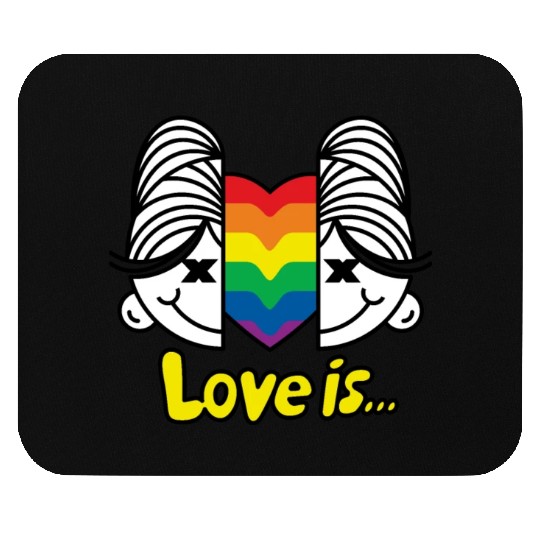 Love is love, girls love girls Mouse Pads