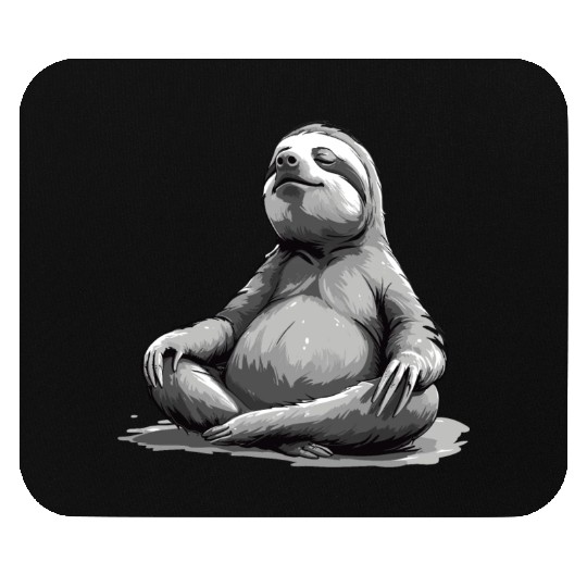 Sloth Yoga Relaxation Chill Chilling Gift Mouse Pads