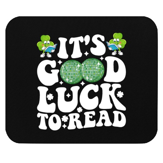 It's Good Luck To Read St Patricks Day Disco Ball Mouse Pads