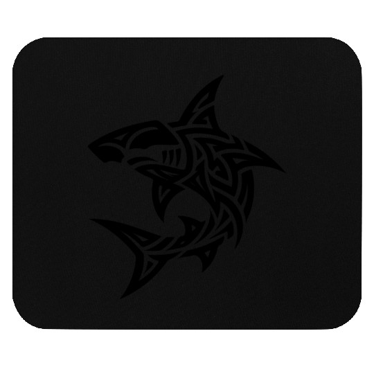 Tribal Hammerhead Shark Style Diver Fan Tattoo Mouse Pads