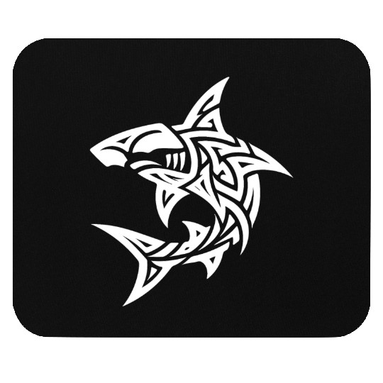 Tribal Hammerhead Shark Style Diver Fan Tattoo Mouse Pads