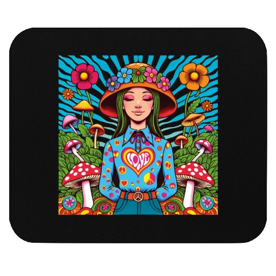 Mushroom 70 s Mouse Pads