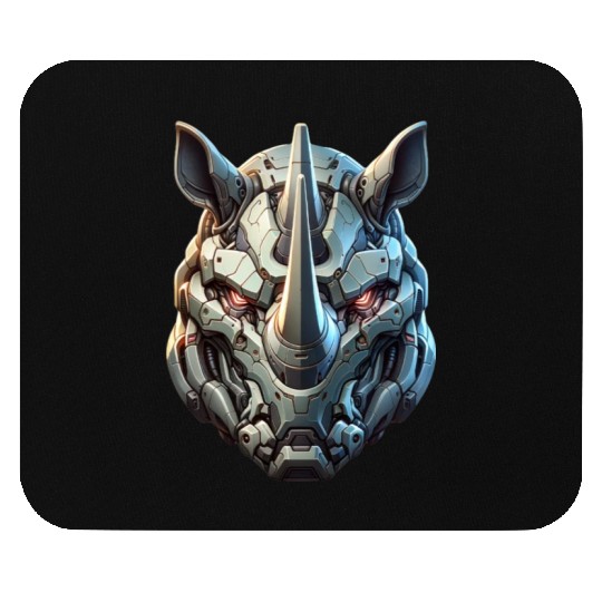 Rhinoceros mech Mouse Pads