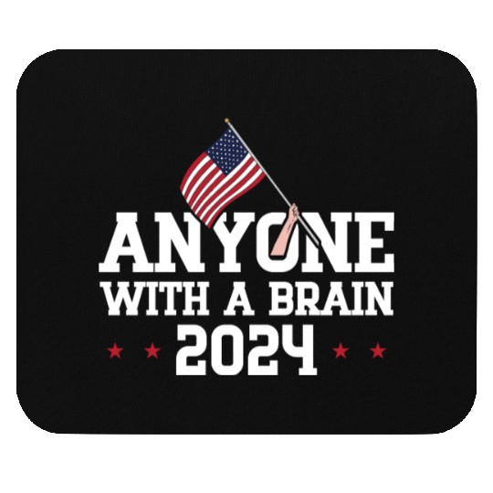 2024 Brain Vote Democracy Anti-Trump Mouse Pads