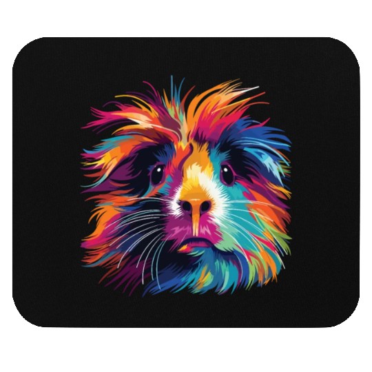 Watercolor Colorful Guinea Pig Colorful Mouse Pads