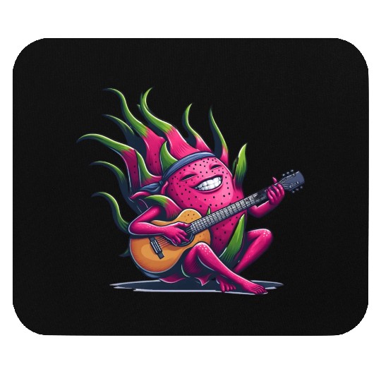 Dragon Fruit Jam: Playing the Guitar Mouse Pads