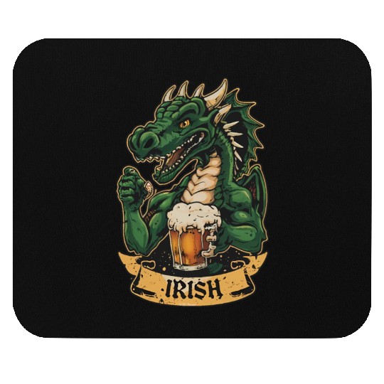 Irish Dragon St Patricks Day Mouse Pads