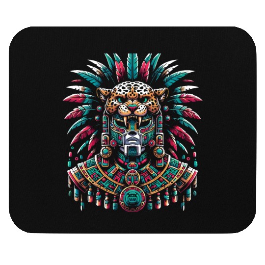 Aztec Jaguar Warrior Aztec Culture Indigenous Mouse Pads