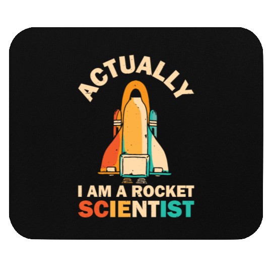 Retro Rocket Scientist Space Shuttle Mouse Pads