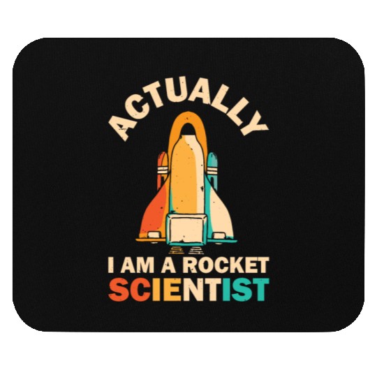 Retro Rocket Scientist Space Shuttle Mouse Pads