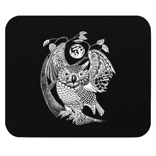 Owl Positive Mouse Pads
