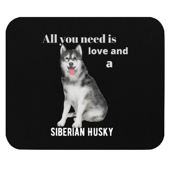 Siberian Husky Dog Lover, Husky Mom, Husky Dad Mouse Pads