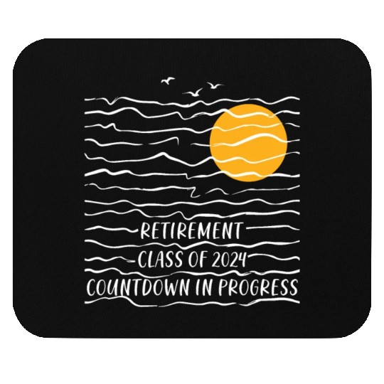2024 Retirement Countdown Beach Mouse Pads