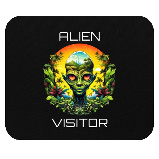 Alien Visitor Mouse Pads