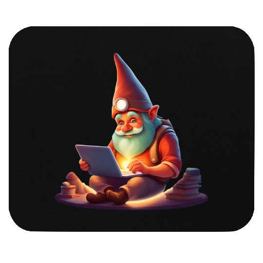 A Father's Day Gnome as a tech-savvy dad Mouse Pads
