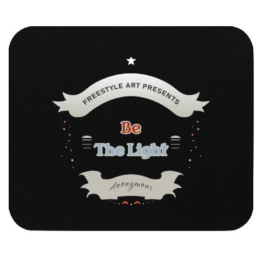 Radiant Typography Badge Illustration Mouse Pads