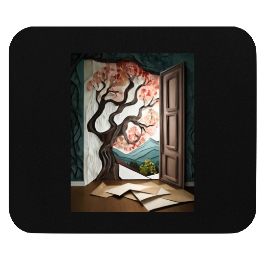 Firefly Dark room with near window with tree 85837 Mouse Pads