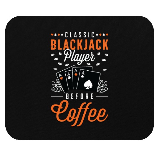 Classic Blackjack Player Before Card Game Coffee Mouse Pads