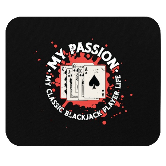 Classic Blackjack My Passion My Classic Card Game Mouse Pads