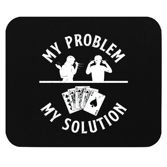Classic Blackjack My Problem My Pictogram Dad Mom Mouse Pads
