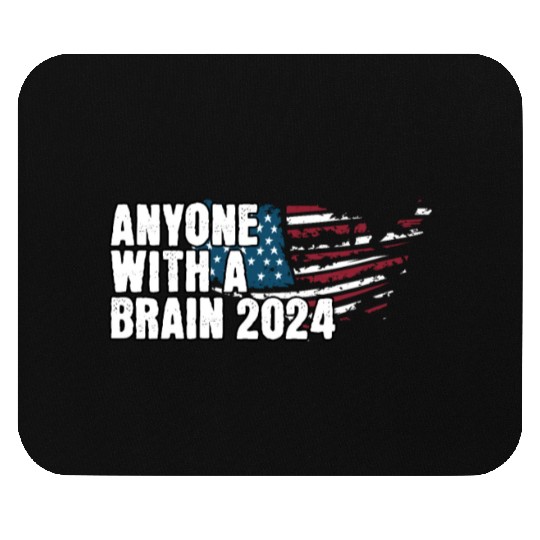 2024 Brain Vote Democracy Anti-Trump Mouse Pads