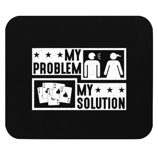 Euchre Player My Problem My Pictogram Mom Dad Mouse Pads