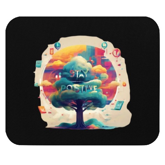 Stay positive Mouse Pads