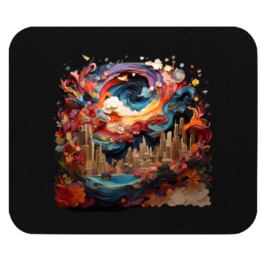 Artstation, starry night colorful Mouse Pads
