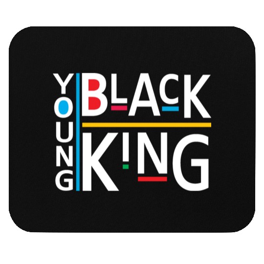 Young Black King African American Mouse Pads