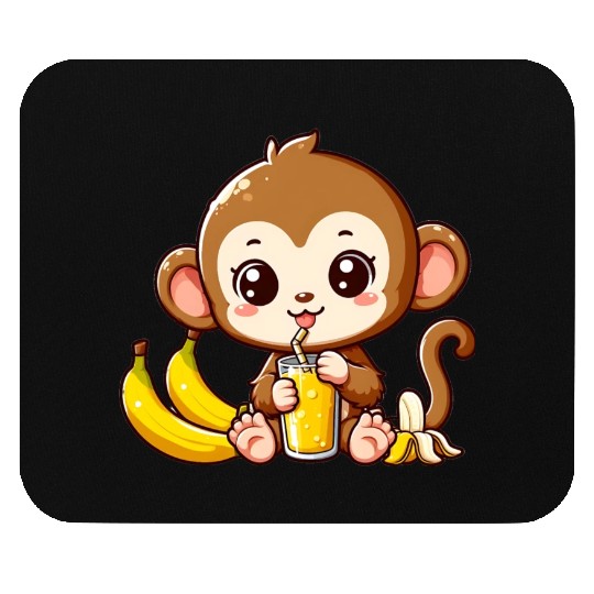Monkey Business: Banana Juice Break Mouse Pads