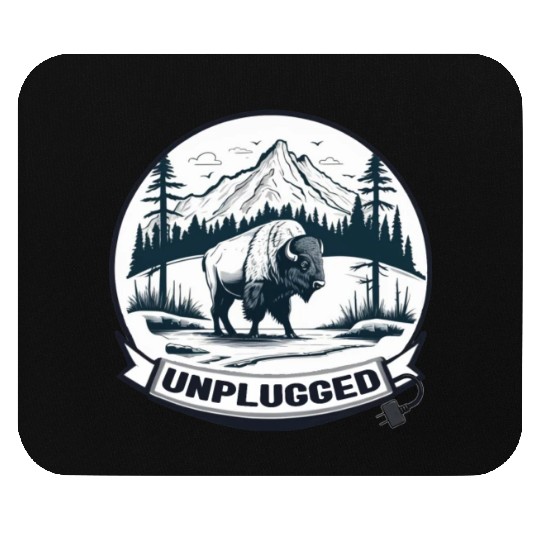 Camping Unplugged Mouse Pads