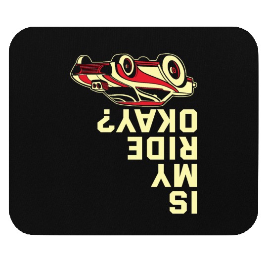 Funny Drag Racing Race Car Driver Mouse Pads