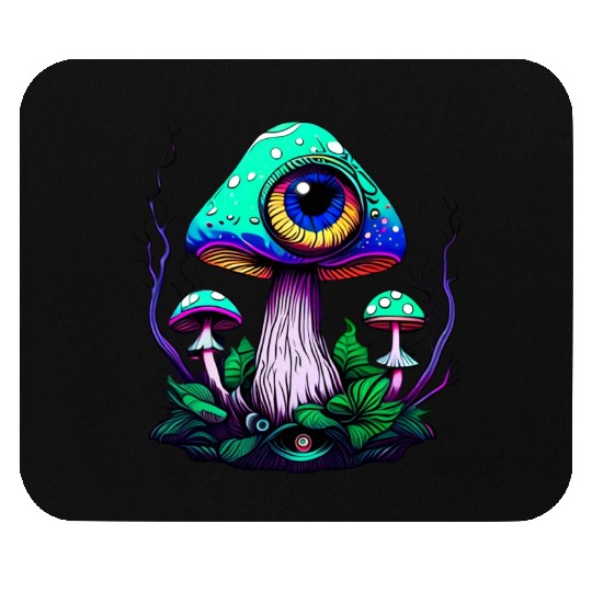 Mushroom With One Eye Mouse Pads