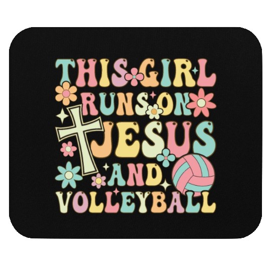 Volleyball Girl Mouse Pads