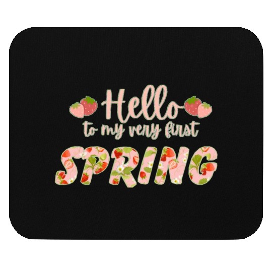 Hello to My Very First Spring Mouse Pads