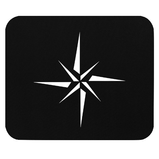 Nautical star. Compass rose, cardinal directions Mouse Pads
