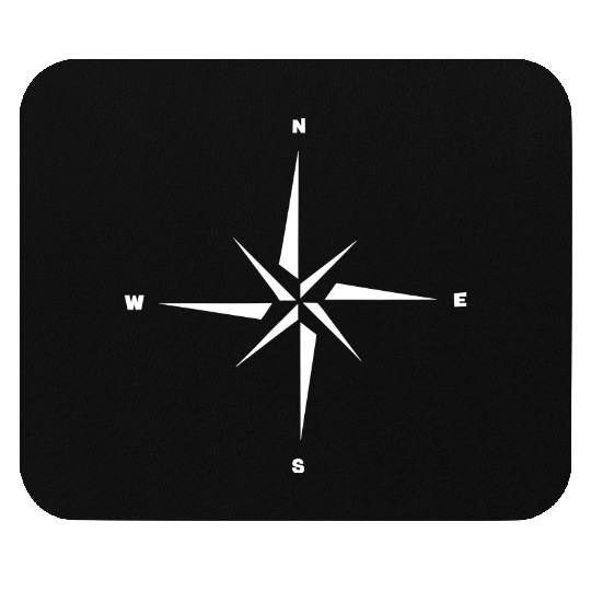 Nautical star. Compass rose, cardinal directions Mouse Pads