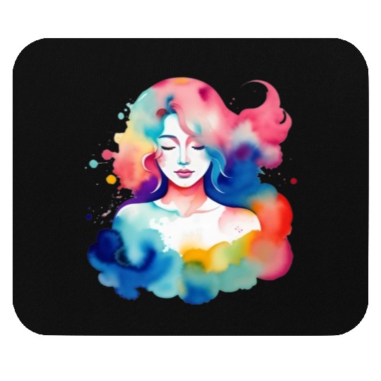 Color splash zodiac: Virgo Mouse Pads