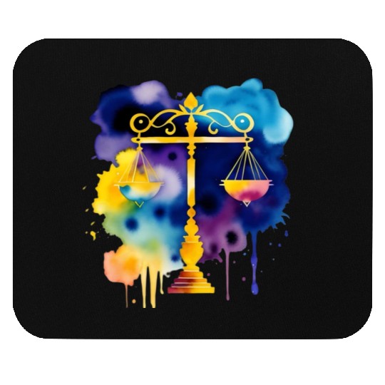 Color splash zodiac: Libra Mouse Pads